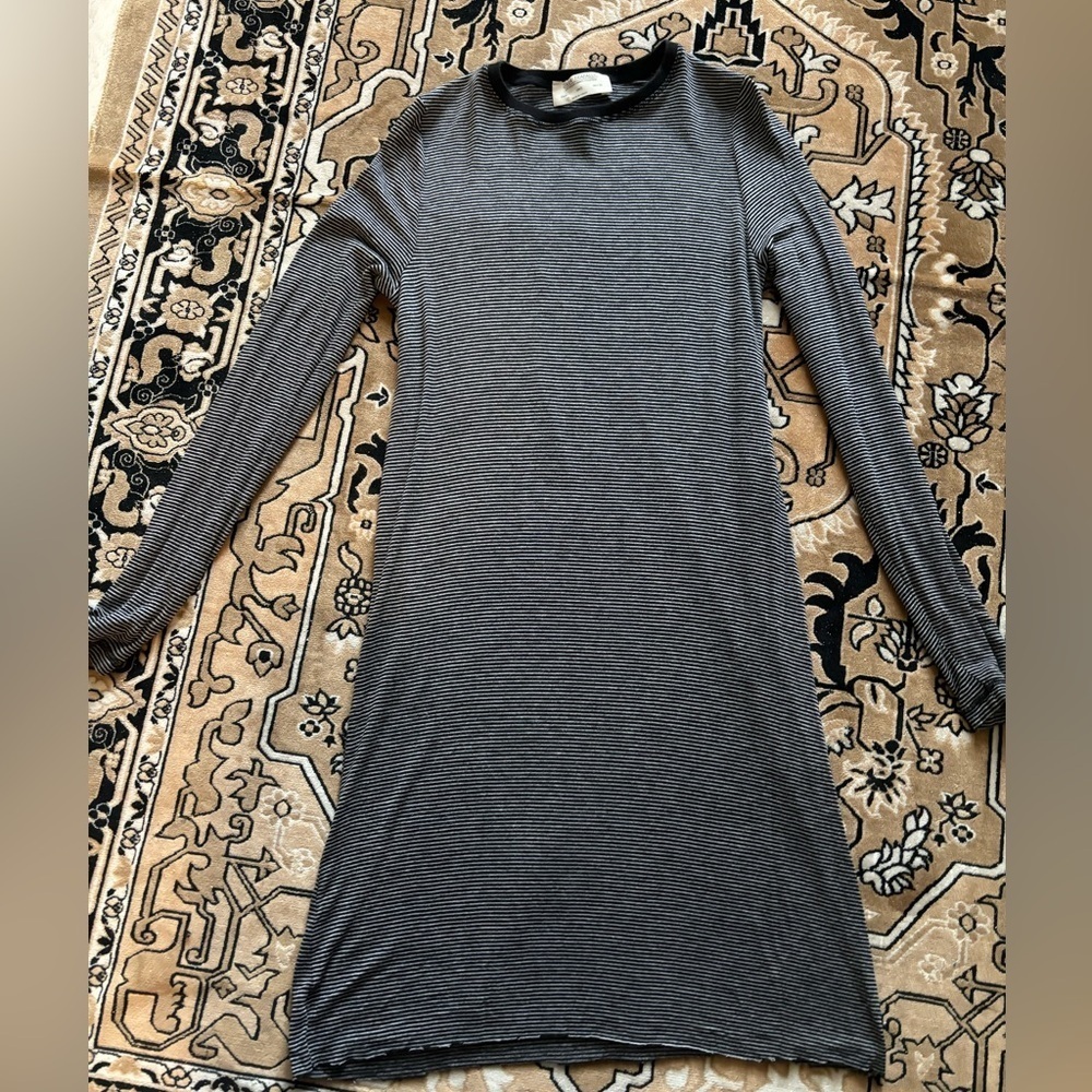 Zara trafaluc long sleeve tshirt dress